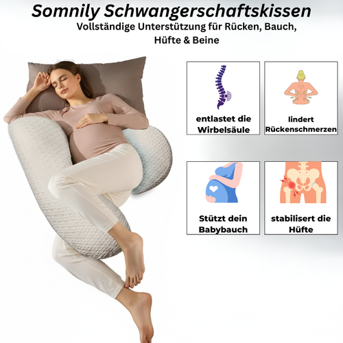 Somnily – Das Schwangerschaftskissen für erholsame Nächte